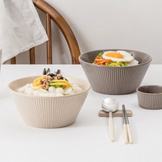 MAISON OBJET Royal Veil內襯麵碗 2件組, 摩卡色、貝殼米色, 1組