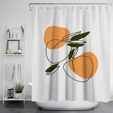 마켓에이 욕실 방수 감성심플 샤워커튼 TYPE07 200 x 180 cm, 1개