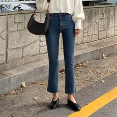 세미부츠컷청바지