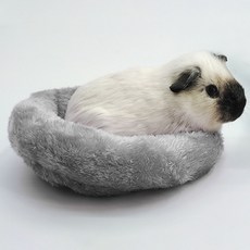 DING DONG PET 小動物窩深睡圓形墊子, 1個, 灰色
