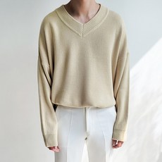 남자브이넥니트