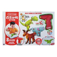 17mall 電鑽工具動物世界玩具 8個, 1組, 單一顏色