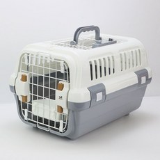 DING DONG PET 寵物雙層外出箱 寵物籠, 1個, 灰色