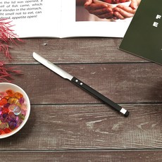 Bogen 方形Solne餐具甜點刀, 黑色, 1個