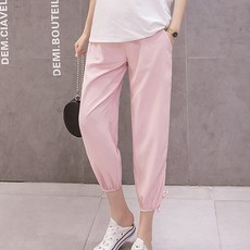 쭈리 리본 출산웨어 하이웨스트 임산부 조거팬츠
