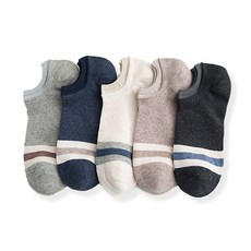 해시그라운드 남성용 페이크 면 단목양말 5켤레 세트 + 수면양말