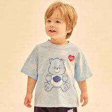 Care Bears 兒童愛心小熊半短水印T恤
