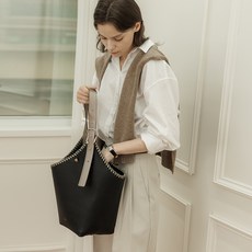 탈리 브리즈 스티치 바스켓 숄더백