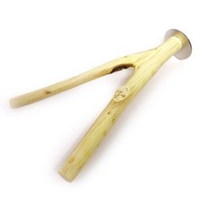 寵物鳥用木質Y型站棍, 混合顏色, 1個
