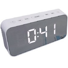 Kinyo 多功能鏡面電子鐘 TD-393, 白色