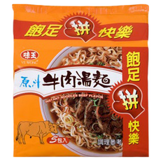 味王 原汁牛肉湯麵 82g, 5包