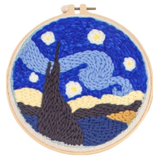 ARTJOY DIY打孔針刺繡套組, 星空款刺繡套組, 星空款, 1組