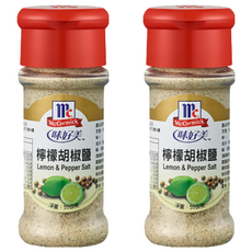 McCormick 味好美 調味料, 粗粒黑胡椒/白胡椒粉/黑胡椒粉/胡椒鹽/檸檬胡椒鹽/日式山葵椒鹽, 55g, 2瓶