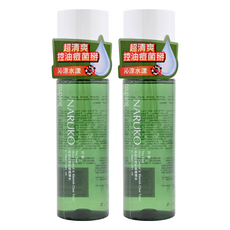 NARUKO 牛爾 茶樹抗痘粉刺調理水, 超清爽 控油 祛痘菌 沁涼水漾, 150ml, 2瓶