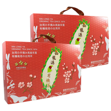 龍源茶品 鑫龍源有機茶園 頂級有機茶葉禮盒套組 (7款風味, 10g x 7包, 2盒)