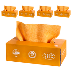 乾濕兩用纖維抽取式抹布，20cm x 20cm超細纖維，吸水吸油，耐用可重複使用，一盒20張入, 20條, 5盒