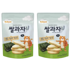 ibobomi 海苔口味嬰兒米餅, 韓國產原料，適合6個月以上寶寶, 海苔味, 30g, 2包