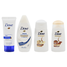 Dove 多芬 旅行組 (洗面乳+沐浴乳+洗髮乳+潤髮乳), 4組