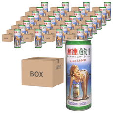 津津 蘆筍汁, 原汁10%, 245ml x 24罐, 48罐