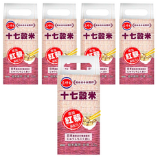 三好米 十七穀米，添加紅藜新配方，日本最新流行養身穀米, 1.2kg, 5包