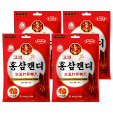 mAmmos 高麗紅蔘糖, 韓國代表紅蔘糖果, 紅蔘香氣濃郁, 口感清新, 80g, 4袋