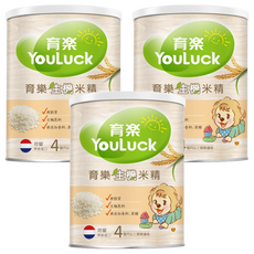 YouLuck 育樂 有機米精, 無麩質, 有機原料, 無添加香料、蔗糖, 250g, 3罐