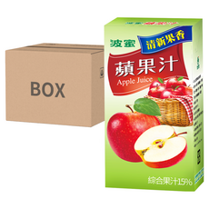 波蜜 蘋果汁, 200ml x 24入, 300ml