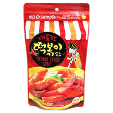 Sempio 膳府 辣炒年糕醬汁 辣味, 韓式辣味, 簡單三步驟, 150g, 1包