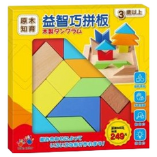 love color 樂彩森林 木製益智巧拼板，3歲以上兒童玩具, 1組