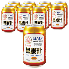 崇德發 黑麥汁Light減糖易開罐 德國原裝進口 養生飲品, 330ml, 12罐