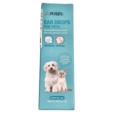 PURRY 派銳 犬貓潔耳滴劑50ml，溫和清潔耳道，預防感染，減少異味，保持寵物耳道健康, 50ml, 1罐