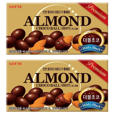 LOTTE 樂天 杏仁可可球, 46g, 2盒