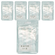 Paula's Nail 寶拉美甲 美甲專用替換果凍背膠 5片裝, 5包