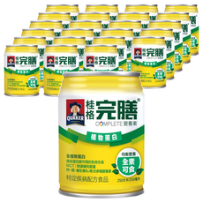 QUAKER 桂格 完膳 營養素 植物蛋白, 250ml, 24罐