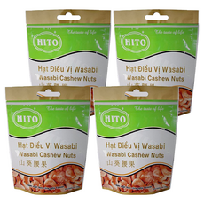 HITO 山葵腰果, 口感酥脆, 粒粒飽滿, 100公克, 100g, 4包
