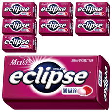 eclipse 易口舒 繽紛野莓口味 無糖薄荷錠, 31g, 8盒