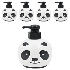 快潔適 熊貓造型兒童洗手乳, 美國EPA認證, 細緻綿密泡沫, 300ml, 5瓶