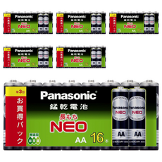 Panasonic 錳乾電池3號, 16入, 6組