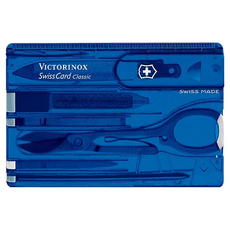 VICTORINOX 瑞士維氏 10用瑞士卡瑞士刀口袋工具, 藍色多功能卡片刀, 1個