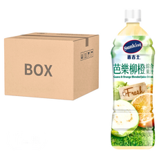 泰山 TAISUN 芭樂柳橙綜合果汁飲料, Sunkist 香吉士, 900毫升, 12瓶, 900ml