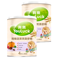 YouLuck 育樂 黑棗麥精, 促進食慾 排便順暢 4個月以上寶寶適用, 280g, 2罐