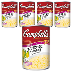 金寶日式風味甜玉米濃湯, 保留湯品的美味，原汁原味, 加熱煮沸即可享用，方便快捷, 305g, 5罐