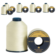 COTTONVILLE Coco 高級縫紉機線，1700公尺，45S/2，韓國製造, C003, 6個