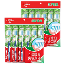 Colgate 高露潔 潔淨護齦牙刷 顏色隨機, 6支, 2包