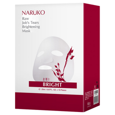 NARUKO 牛爾 台灣公司貨 紅薏仁健康雪白面膜, 10片, 1盒