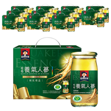 QUAKER 桂格 無糖養氣人蔘滋補液禮盒, 60ml, 12瓶, 1盒