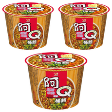 統一 阿Q桶麵 紅椒牛肉風味 101g, 3入