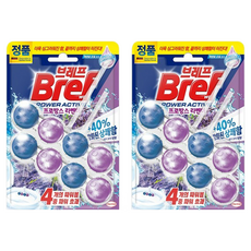 Bref 妙力 Power Active 懸掛式馬桶清潔球 薰衣草香 2入組, 自動清潔, 預防水垢, 100g, 2組