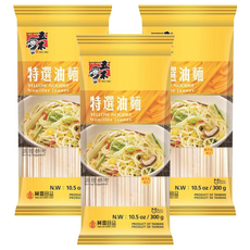 五木特選油麵，低納配方，健康美味，市場公認首選麵條, 300g, 3包