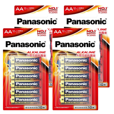 Panasonic 大電流鹼性電池3號, 12顆, 4組
